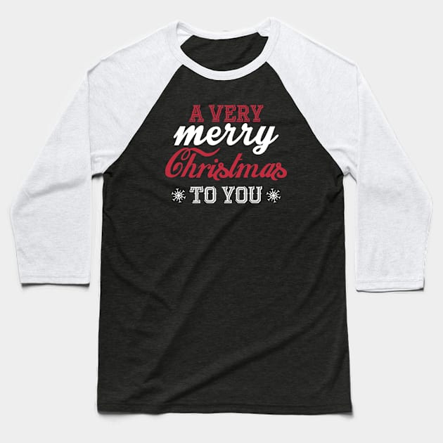A very Merry Christmas to you! Baseball T-Shirt by nektarinchen